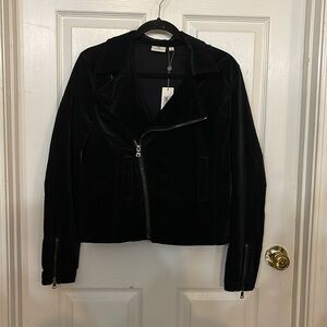 AG ADRIANO GOLDSCHMIED Quincy Biker Jacket True size  M Black NWT